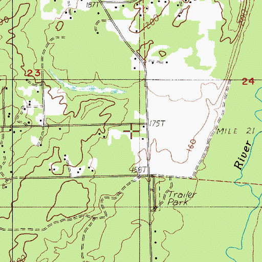 Topographic Map of Thurston Co Fire District 11 station 5, WA