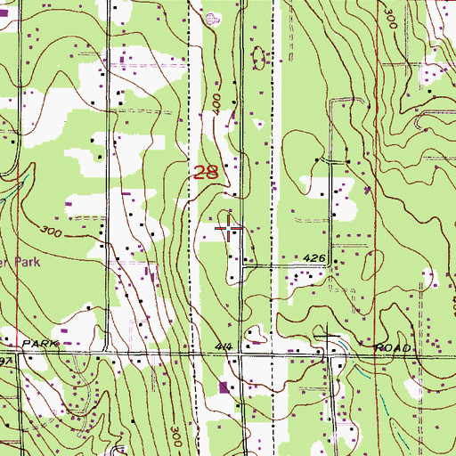 Topographic Map of Snohomish County Fire Protection District 7 Station 3, WA