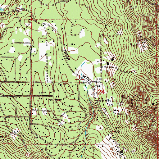 Topographic Map of Eastside Fire and Rescue Battalion 3 Station 76 - Tiger Mountain, WA