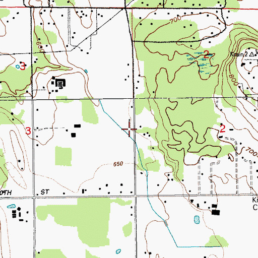 Topographic Map of King County Fire Protection District 44 Mountain View Fire and Rescue Station 94, WA