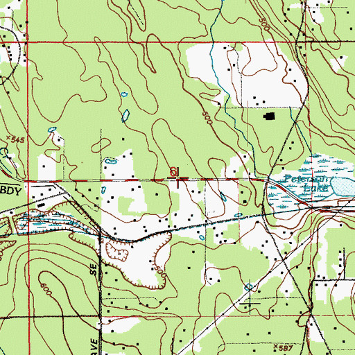 Topographic Map of King County Fire Protection District 43 Maple Valley Fire and Life Safety Storage Facility, WA