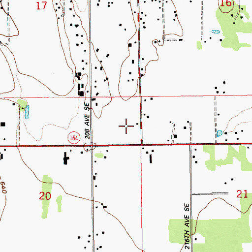 Topographic Map of King County Fire Protection District Enumclaw Fire Department Station 3, WA