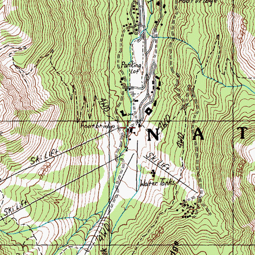 Topographic Map of Pierce County Fire District 25 Crystal Mountain Station, WA