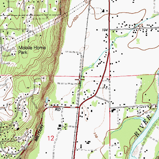 Topographic Map of Pierce County Fire District 18 / Orting Valley Fire and Rescue Station 4, WA