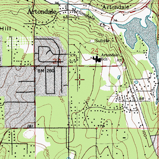 Topographic Map of Pierce County Fire District 5 / Gig Harbor Fire and Medic One Station 59 Artondale, WA
