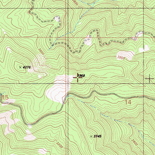 Topographic Map of Johnny O'Neil Ridge, CA