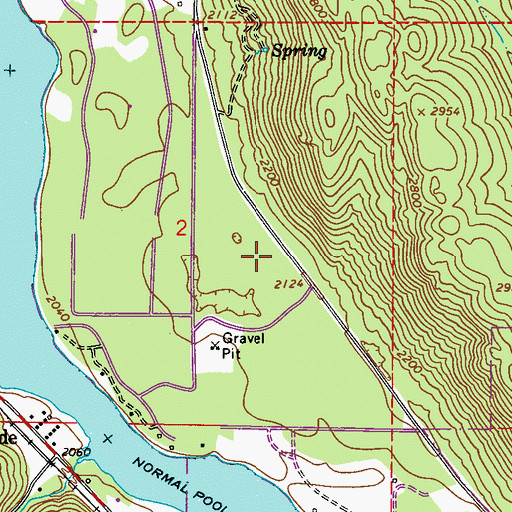 Topographic Map of Pend Oreille County Fire District 2, WA