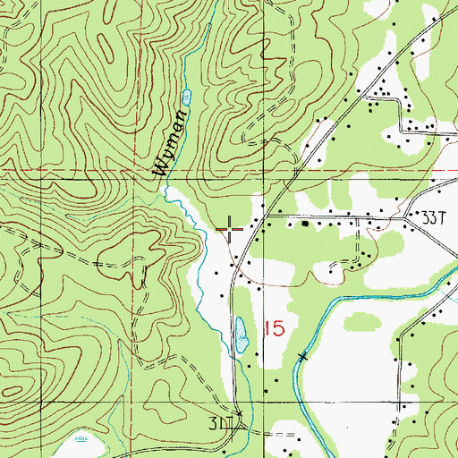 Topographic Map of Grays Harbor Fire District 10 Station 3 Aberdeen Gardens, WA