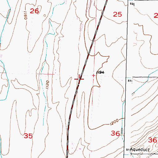 Topographic Map of Grant County Fire District 4 Station 3, WA