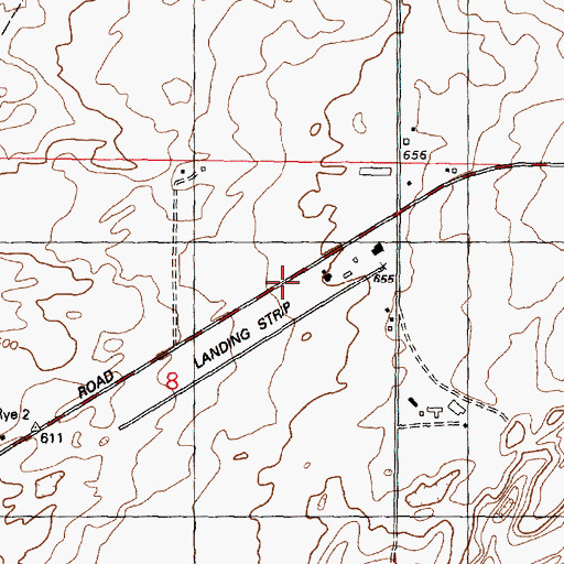 Topographic Map of Franklin County Fire District 3 Station 31, WA