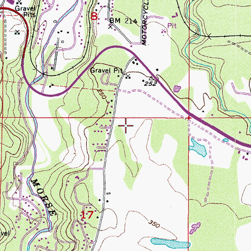Topographic Map of Clallam County Fire District 2 Station 25 Deer Park, WA