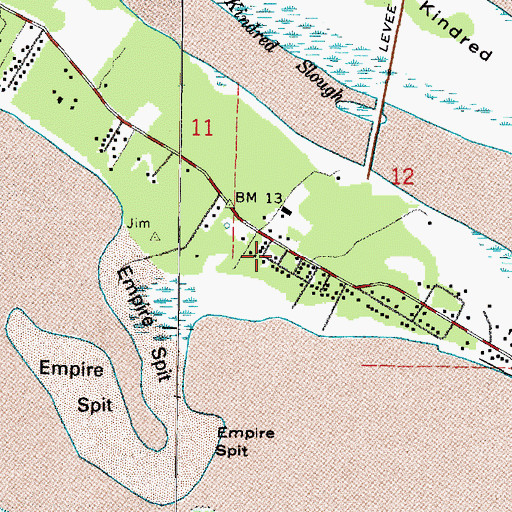 Topographic Map of Pacific County Fire District 5 Station 2, WA