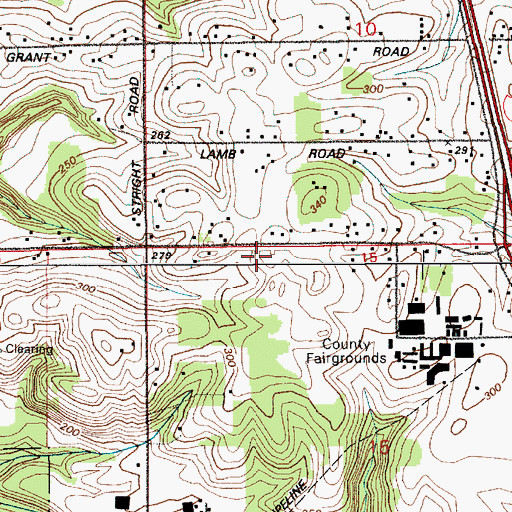 Topographic Map of Clark County Public Safety Complex Station 151, WA