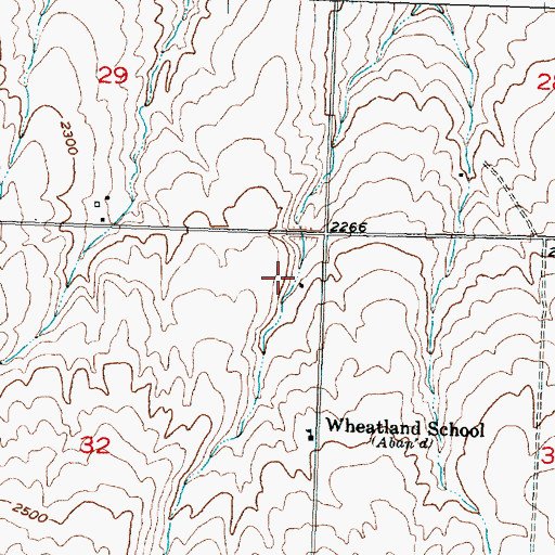 Topographic Map of Grant County Fire District 13 Station 2, WA