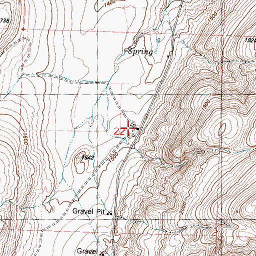 Topographic Map of Okanogan County Fire District 8 Townsend Unit, WA