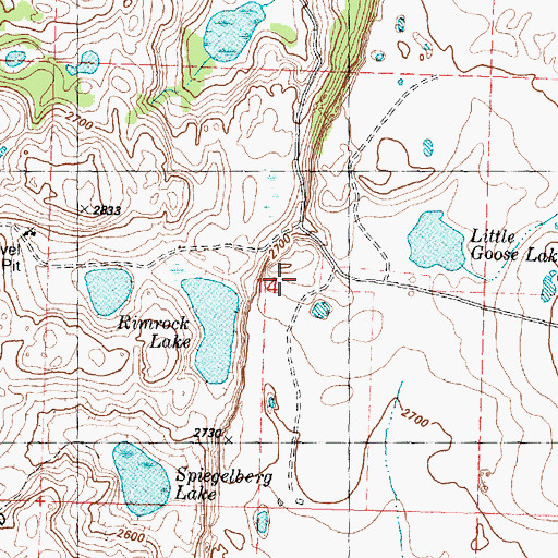 Topographic Map of Okanogan County Fire District 8 Kramer Unit, WA
