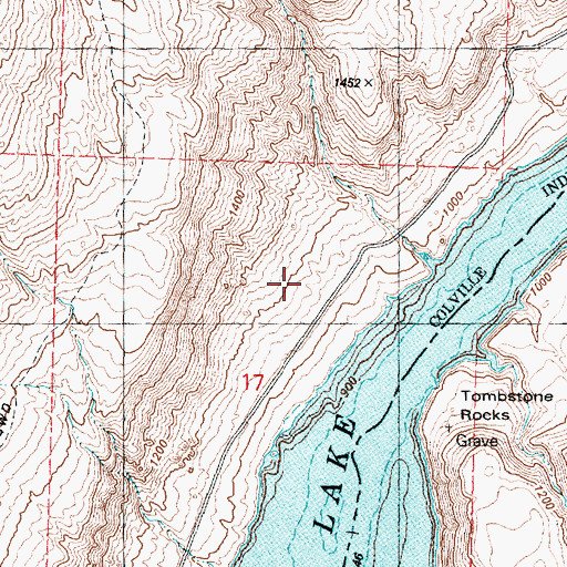 Topographic Map of Okanogan County Fire District 8 Timm Unit, WA