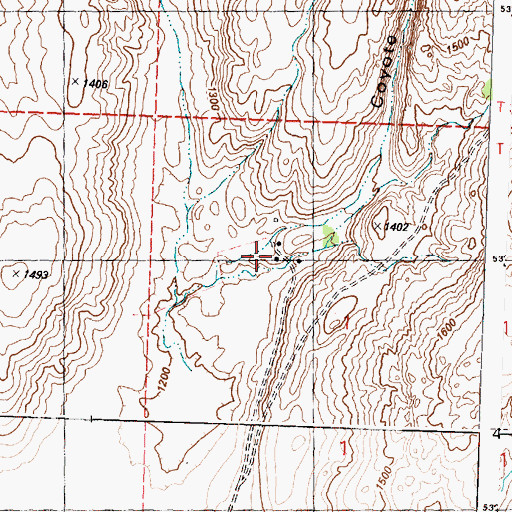 Topographic Map of Okanogan County Fire District 8 Smith Unit, WA
