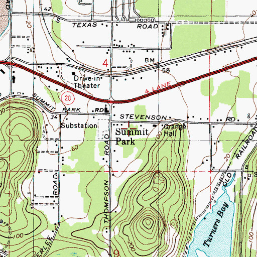 Topographic Map of Skagit County Fire District 13 Station 1 Summit Park Volunteer Fire Department, WA