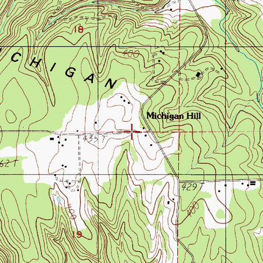 Topographic Map of West Thurston Regional Fire Authority South Battalion Station 1 - 5 Michigan Hill, WA