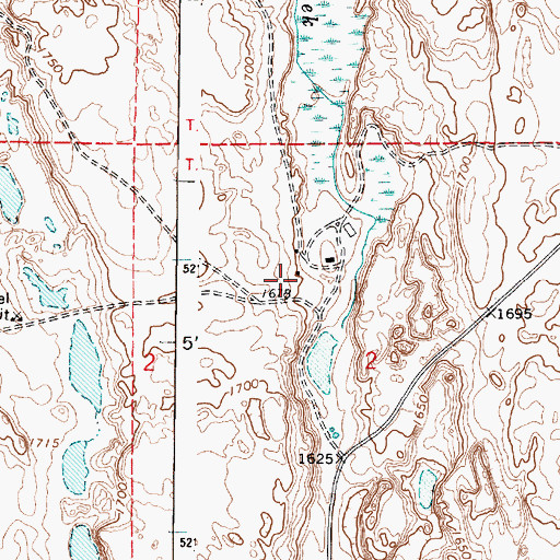 Topographic Map of Adams County Fire District 4 Station 3, WA