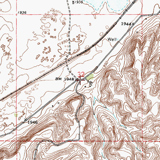 Topographic Map of Lamont Fire District 5, WA