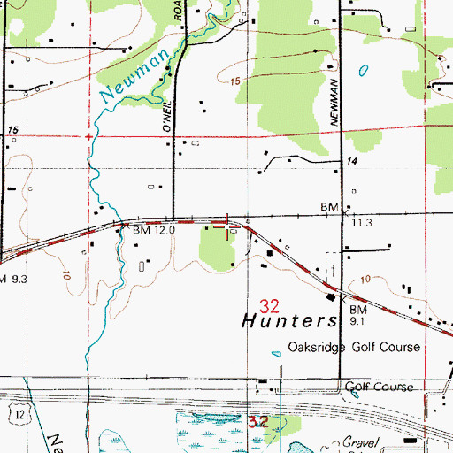 Topographic Map of Grays Harbor Fire District 5 Station 53 Satsop, WA