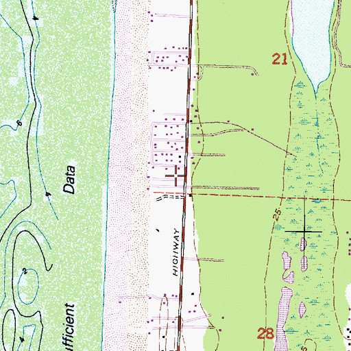 Topographic Map of Pacific County Fire District 1, WA