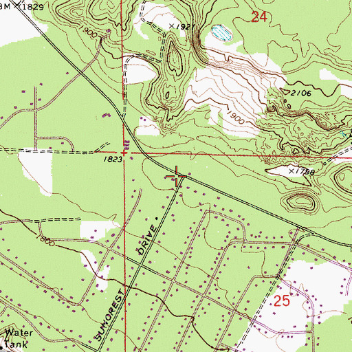 Topographic Map of Stevens County Fire District 1 Station 8 Suncrest, WA