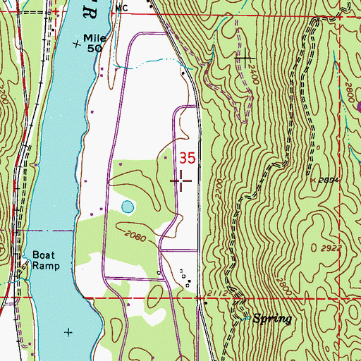 Topographic Map of Pend Oreille County Fire District 2, WA