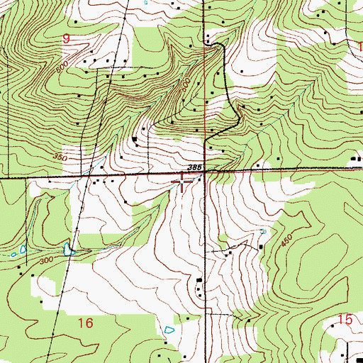 Topographic Map of Clark County Fire and Rescue Station 22, WA