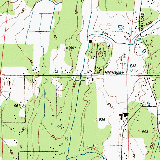 Topographic Map of Pierce County Fire District 21 Graham Fire and Rescue Station 93, WA