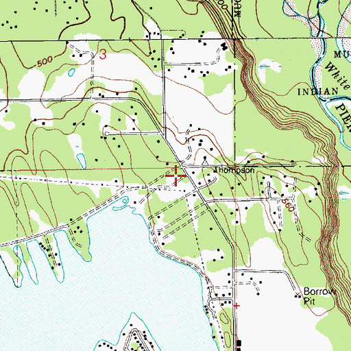 Topographic Map of East Pierce Fire and Rescue Station 115 - Lake Tapps, WA