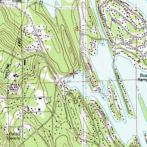 Topographic Map of East Pierce Fire and Rescue Station 122 - Lake Tapps, WA