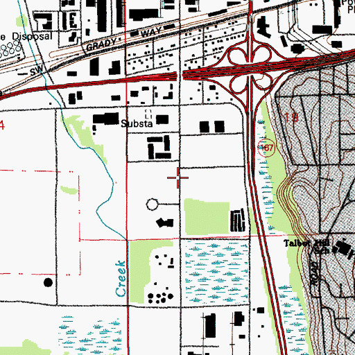 Topographic Map of Renton Fire and Emergency Services Department Station 14, WA