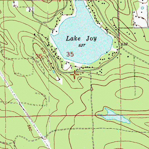 Topographic Map of Eastside Fire and Rescue Battalion 4 Station 86 - Lake Joy, WA