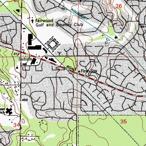 Topographic Map of Renton Fire and Emergency Services Department Station 17, WA