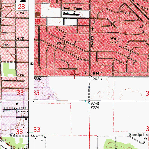 Topographic Map of Spokane Valley Fire Department Station 9 - South Valley, WA
