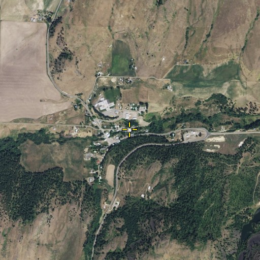 Aerial/Satellite Image of Stevens County Fire District 2 Station 210, WA