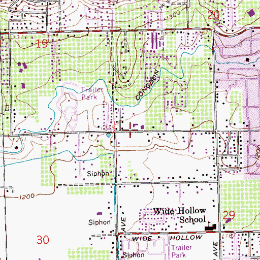 Topographic Map of Yakima Fire Department Station 92, WA