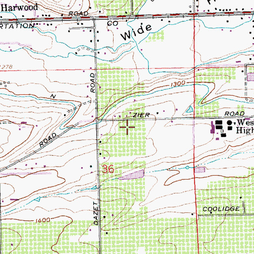Topographic Map of West Valley Fire - Rescue Station 51, WA