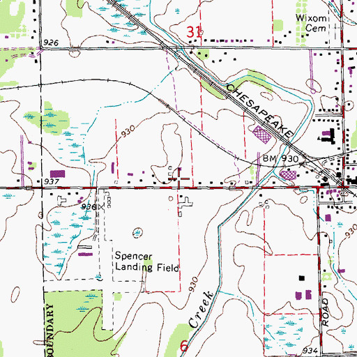 Topographic Map of Wixom Fire Department Station 2, MI