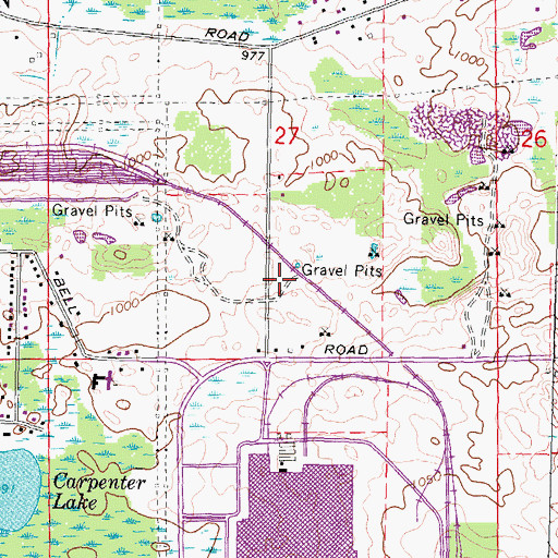 Topographic Map of Orion Township Fire Department Station 2, MI