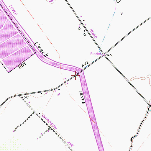 Topographic Map of Jones Creek, CA