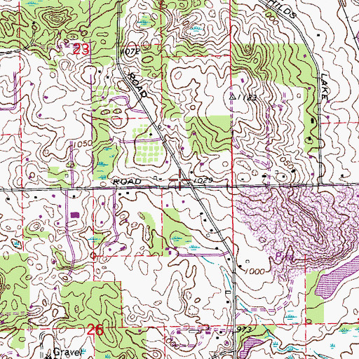 Topographic Map of Milford Fire Department Station 2, MI