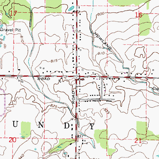 Topographic Map of Mundy Township Fire Department Station 1, MI