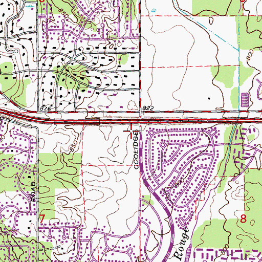 Topographic Map of Troy Fire Department Station 6, MI