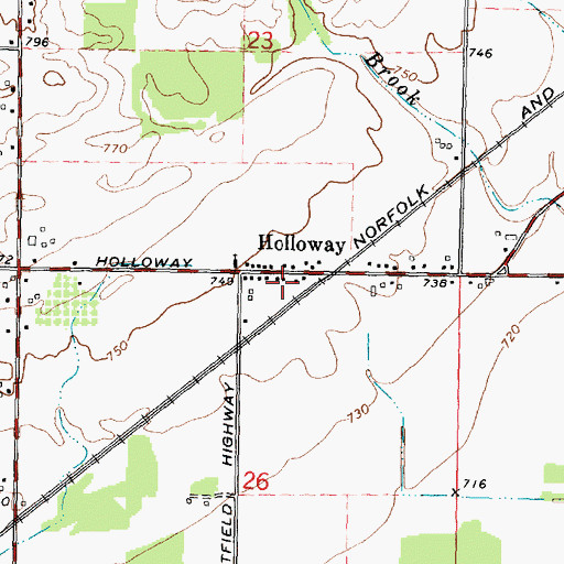 Topographic Map of Raisin Township Fire Department Annex, MI