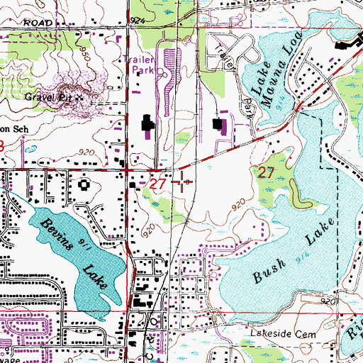 Topographic Map of North Oakland County Fire Authority Ambulance, MI