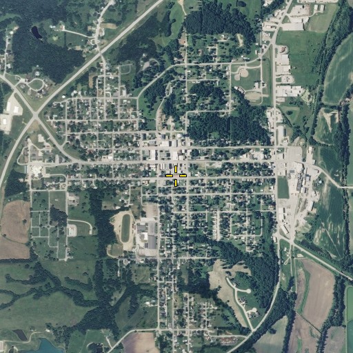 Aerial/Satellite Image of Milan Fire Department, MO